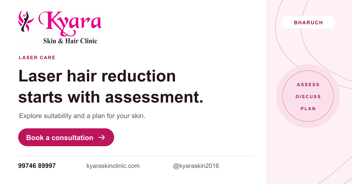 Kyara laser hair reduction consultation brand card